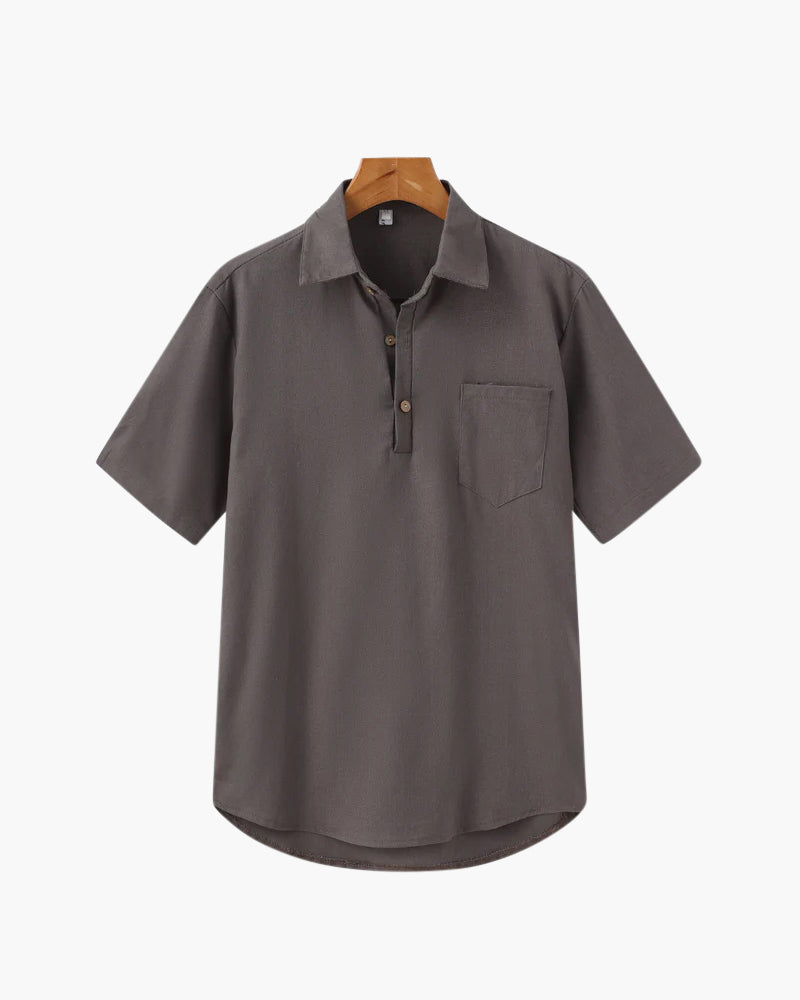 Casablanca Polo Linen - Brown