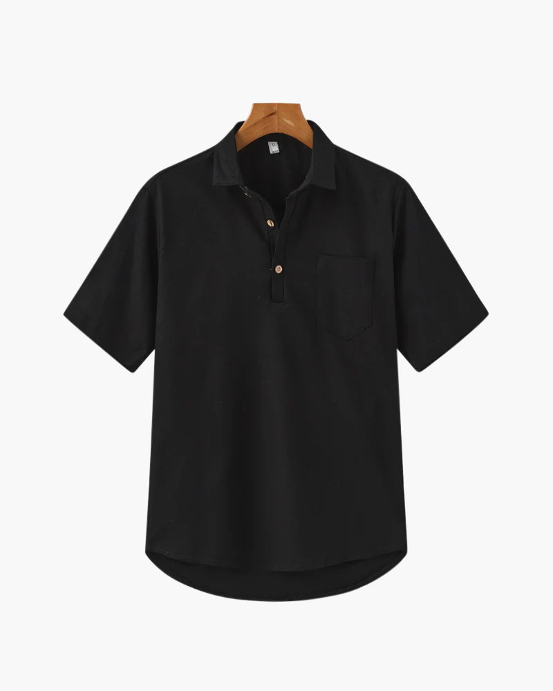 Casablanca Polo Linen - Black